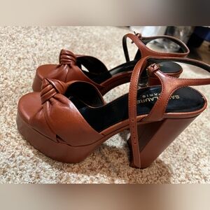 Saint Laurent New Papaya Heels